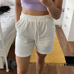 White Sweat shorts